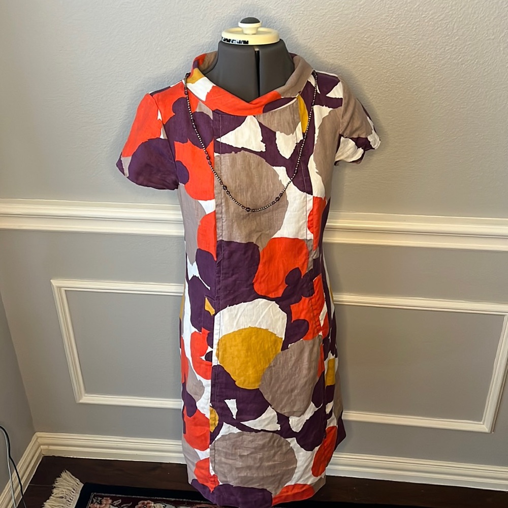 SOLD in XPOST Boden Audrey Retro Print Dress US 8L
